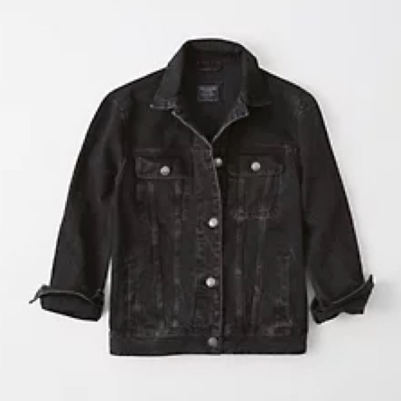 Abercrombie & Fitch Jackets & Blazers - Abercrombie & Fitch Denim Jacket in Washed Black